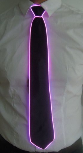 LED tie - pink