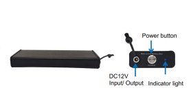 Externt batteri 10000 mAh för AHD backkameror med 4 PIN med IP67