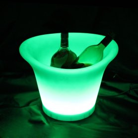 Secchiello per il ghiaccio a LED per bevande - Illuminazione RGB - 8 modalità colore + telecomando + IP44