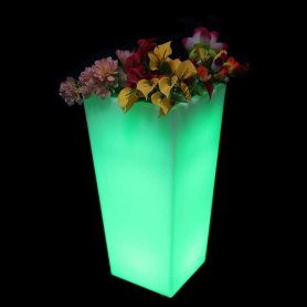 LED-blomkruka - möjlighet att ändra RGB-färger + IP44 (30x30x50 cm)