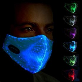 Rave DNB mască de față - LED multi-color