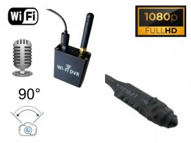 Mikro-Miniatur-Lochkamera FULL HD 90°-Winkel + Audio - Wifi-DVR-Modul für Live-Überwachung