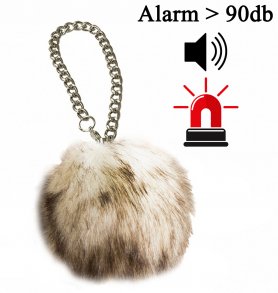 Personlig alarm - bærbar mini -alarm med lomme som lommeplysj med et volum på opptil 100db