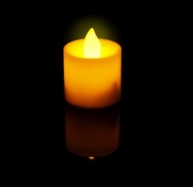Flameless candles LED with pulsation - orange