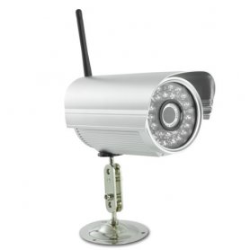 Telecamera di sicurezza IP - per esterno con LED lampeggiante IR