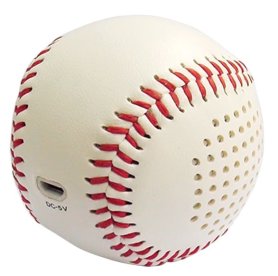 Mini bluetooth høyttaler til mobiltelefon - baseball ball 2x3W