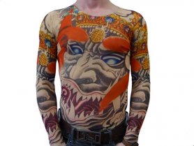 Tricou de tatuaj - Fața speriată