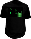 Led T-shirt - Högtalare grön