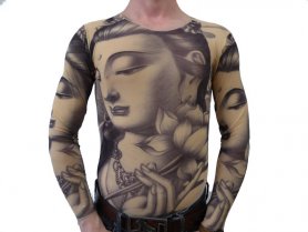 Camiseta del tatuaje - Santa Mujer