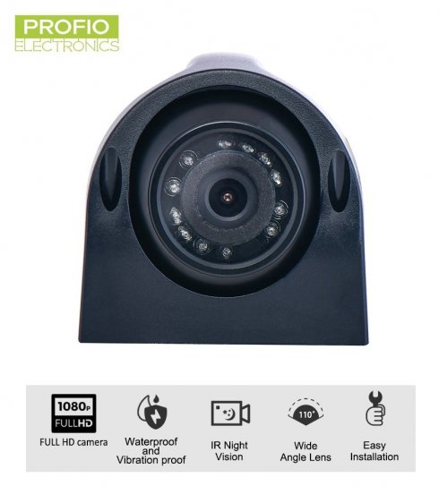 FULL HD Autokamera AHD 3,6mm Objektiv + 8 IR LED Nachtsicht + IP67