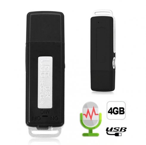 Spy Voice Recorder - in USB-Stick mit 4 GB Speicher