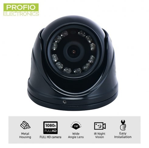 Indoor FULL HD Autokamera AHD 3,6mm Objektiv + 12 IR LED