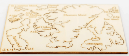 Exotic islands - Set of 50 for 3D/4D wooden wall map