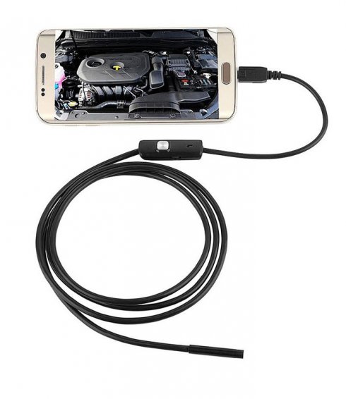 Caméra endoscopique 1,5m avec LED pour smartphone Android