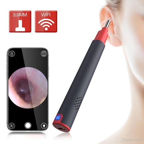 Otoscope wifi - ausu endoskops ar 3,9mm diametra HD kameru ar LED iOS un Android ierīcēm