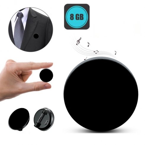 Mini grabadora de voz - dictáfono espía ultra pequeño 3,5cm +