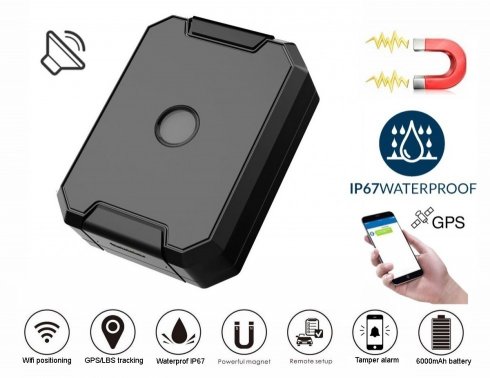 Vehicle tracker gps locator waterproof IP67 with magnet + battery