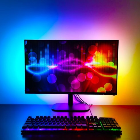 AMBIENT lighting responsive LED backlights for PC monitor - FULL