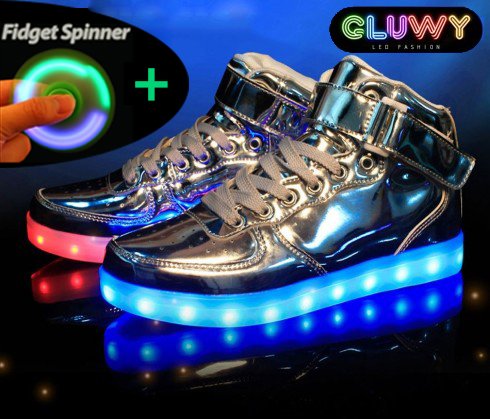 Creatie zij is rijkdom Lighting Sneakers - Zilver | Cool Mania