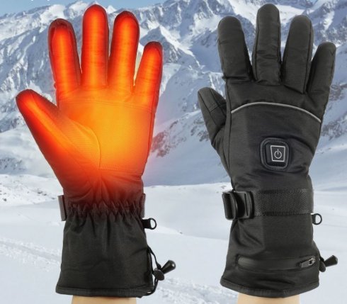 Opvarmede handsker til vinter (termoelektrisk) med 3 (varme) niveauer med 1800 batteri | Cool Mania