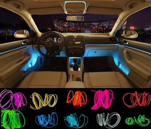 Éclairage LED de Voiture Intérieur- 4 pcs 48 LED Auto Intérieur