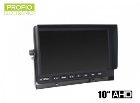 Set de caméras de recul avec enregistrement sur carte SD - 3x caméras AHD  avec 11 LED IR + 1x moniteur hybride 7 AHD