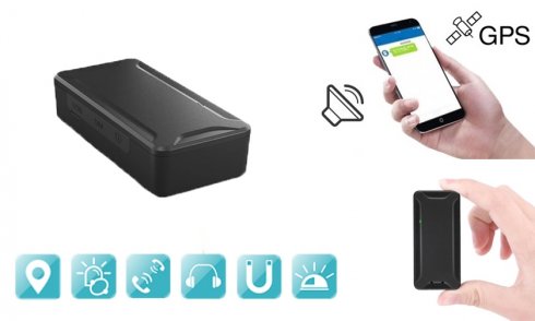 Mini GPS tracker for with magnet - 1000 mAh battery + remote voice