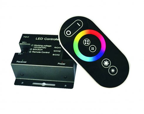 Tira de luces LED con pilas, RGB luces LED tira de luces con batería, 3  llaves, controlador