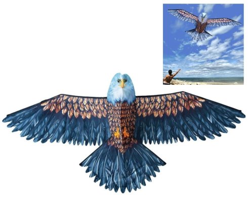 Vliegeren - Eagle bird vlieger voor kinderen 3D groot XXL 186 cm