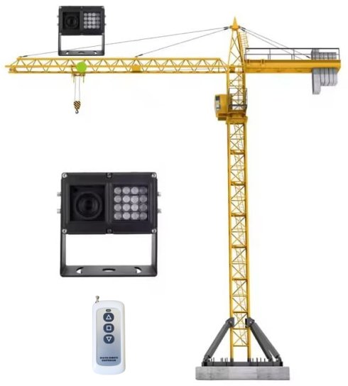 Câmera de guindaste - zoom óptico de 18x + LED IR 15x até 50m com IP68 + controle remoto