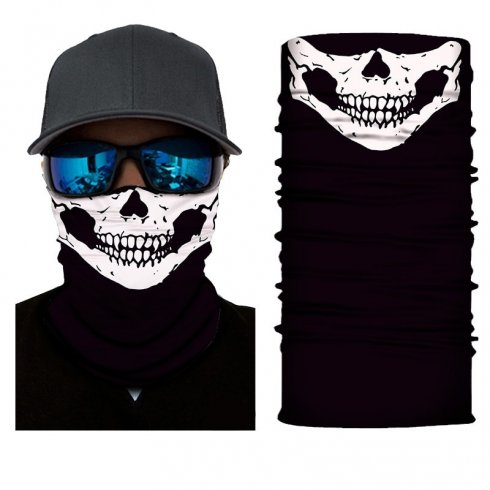Skeleton balaclava - multifunctional bandana for face or head