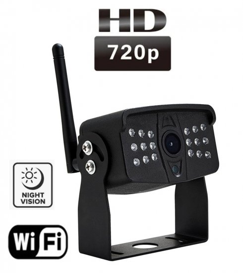 WIFI AHD atbulinės eigos kamera su naktiniu matymu + IP69 apsauga
