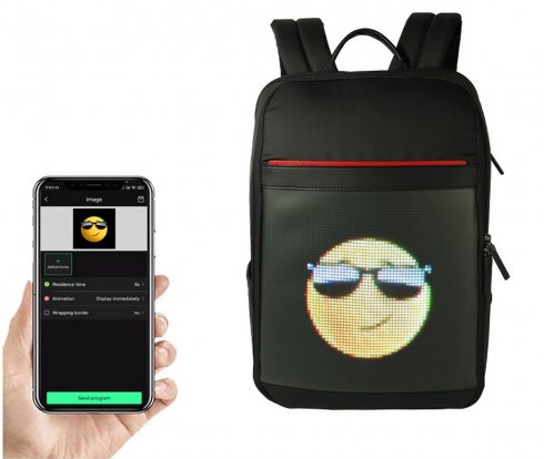 arimepi Sling Bag with LED Display, Cycling Travel Daypack, LED Sling Bag, LED  Backpack, Men's and Women's Chest Waterproof Crossbody Bag, Black,  32*9*20cm, Led Sling Bag : Amazon.in: Fashion