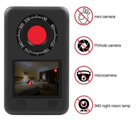 Spy camera detector reveals hidden video cameras instantly - Geeky Gadgets