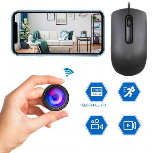 Mouse camera USB - Camera spia con FULL HD + WiFi/P2P + rilevamento del ...