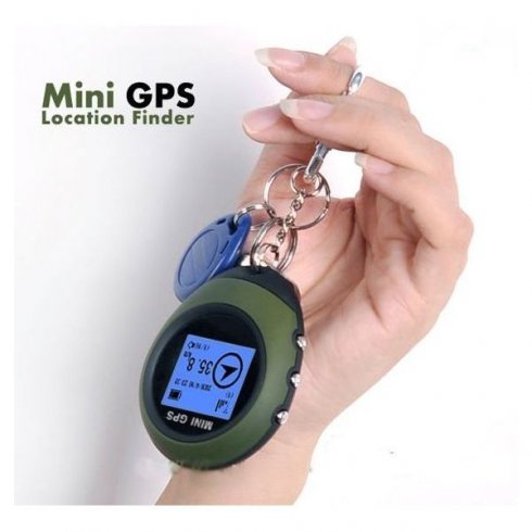 Nøgleringefinder Mini GPS-navigator med 1,5" skærm Navigation til vandreture | Cool Mania