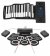 Electric drum set pad  + roll up piano