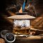 Kit pentru afumat whisky + Set pentru fumat cu capac + arzător reîncărcat + așchii de lemn cu 4 arome