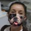 BULDOG - 3D skyddande ansiktsmask med djurtryck