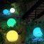 Садовый шар Светодиодный светильник-глобус 20см - 8 цветов + литий-ионный аккумулятор + солнечная панель + защита IP44