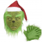 Masque facial Grinch (elfe vert) avec gants - pour enfants et adultes pour Halloween ou carnaval