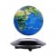 Levitating planet EARTH (floating globe) med LED -base BLÅ BAKLYS