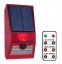 Соларен алармен сензор - водоустойчива лампа IP65 6 режима + детекция на движение + дистанционно управление