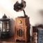 Radio en bois - radio phonographe rétro vintage avec Bluetooth + FM/AM/AUX/disque USB/Micro SD