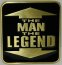 The Man The Legend - Přezka
