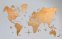 Τοιχογραφία Παγκόσμιος χάρτης - χρώμα ανοιχτόχρωμο ξύλο 200 cm x 120 cm