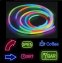 Боја RGB прозрачна силиконска рекламна неонска лента 5M водоотпорна со IP68