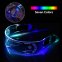 LED okuliare na párty (transparentné) CYBERPUNK - prepínanie farieb