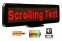 Рекламный светодиодный дисплей с прокруткой текста 30 см x 11 см - красный