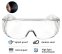 Прозрачные очки с боковыми щитками + защита от запотевания